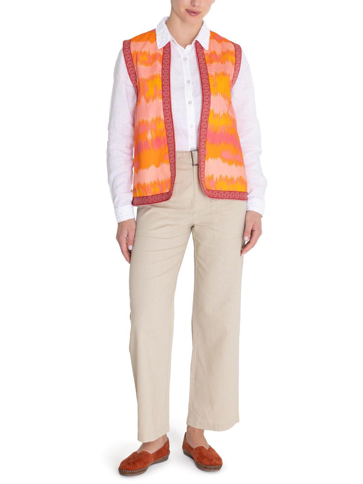 Chaqueta Algodón Orgánico Naranja Delfi Mujer -9