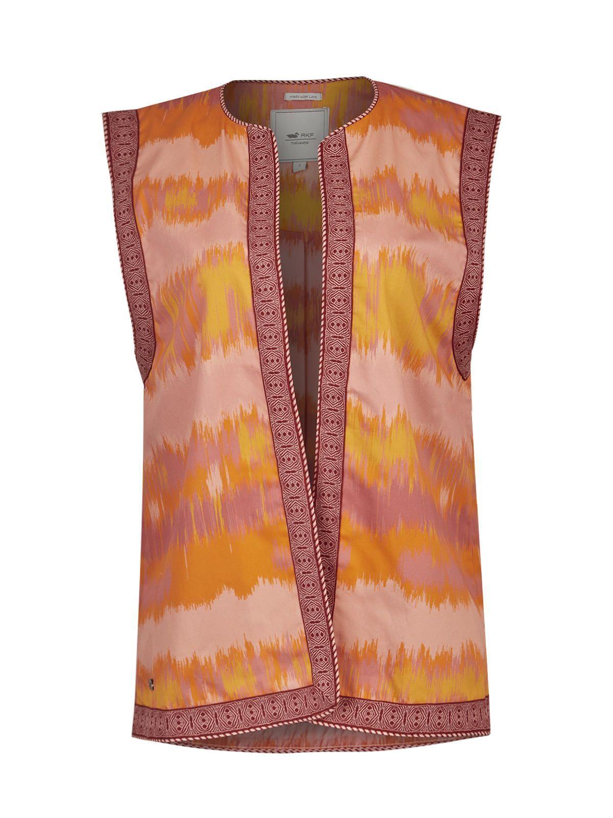 Chaqueta Algodón Orgánico Naranja Delfi Mujer -0