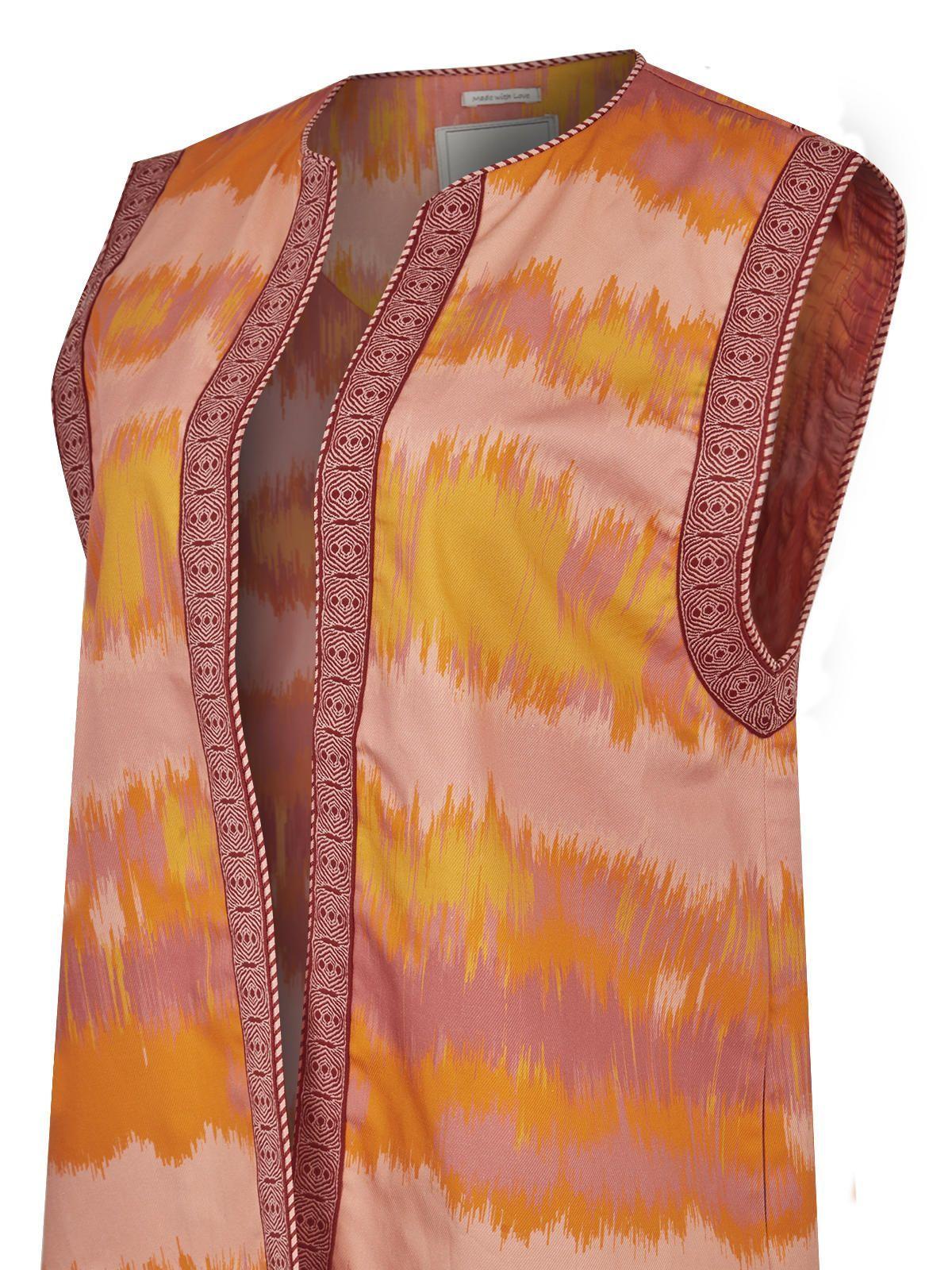 Chaqueta Algodón Orgánico Naranja Delfi Mujer -3