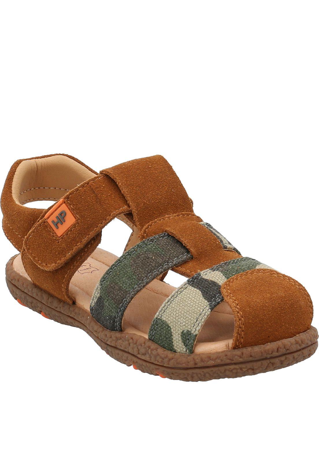 Sandalia Cuero Niño Guam Marrón-0