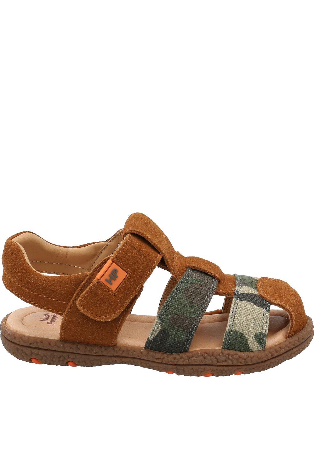 Sandalia Cuero Niño Guam Marrón-1