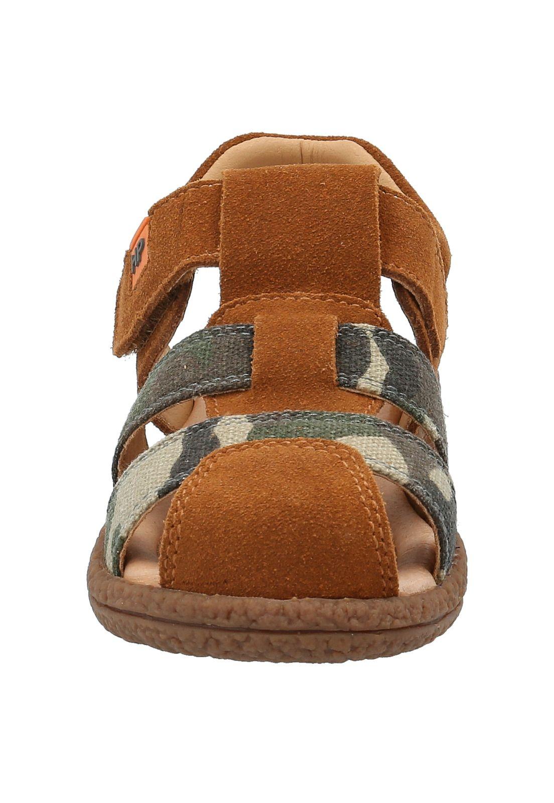 Sandalia Cuero Niño Guam Marrón-2