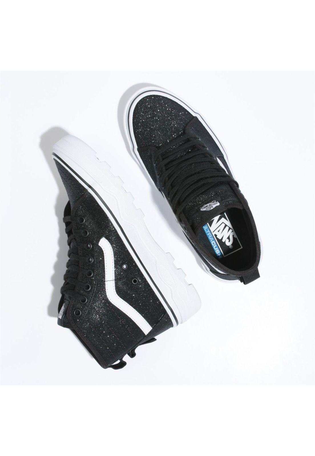 Zapatilla Unisex Sentry Sk8-Hi Wc Glitter Black-1