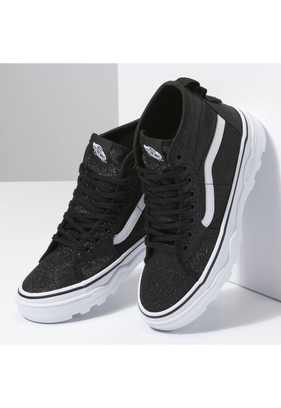 Zapatilla Unisex Sentry Sk8-Hi Wc Glitter Black-3