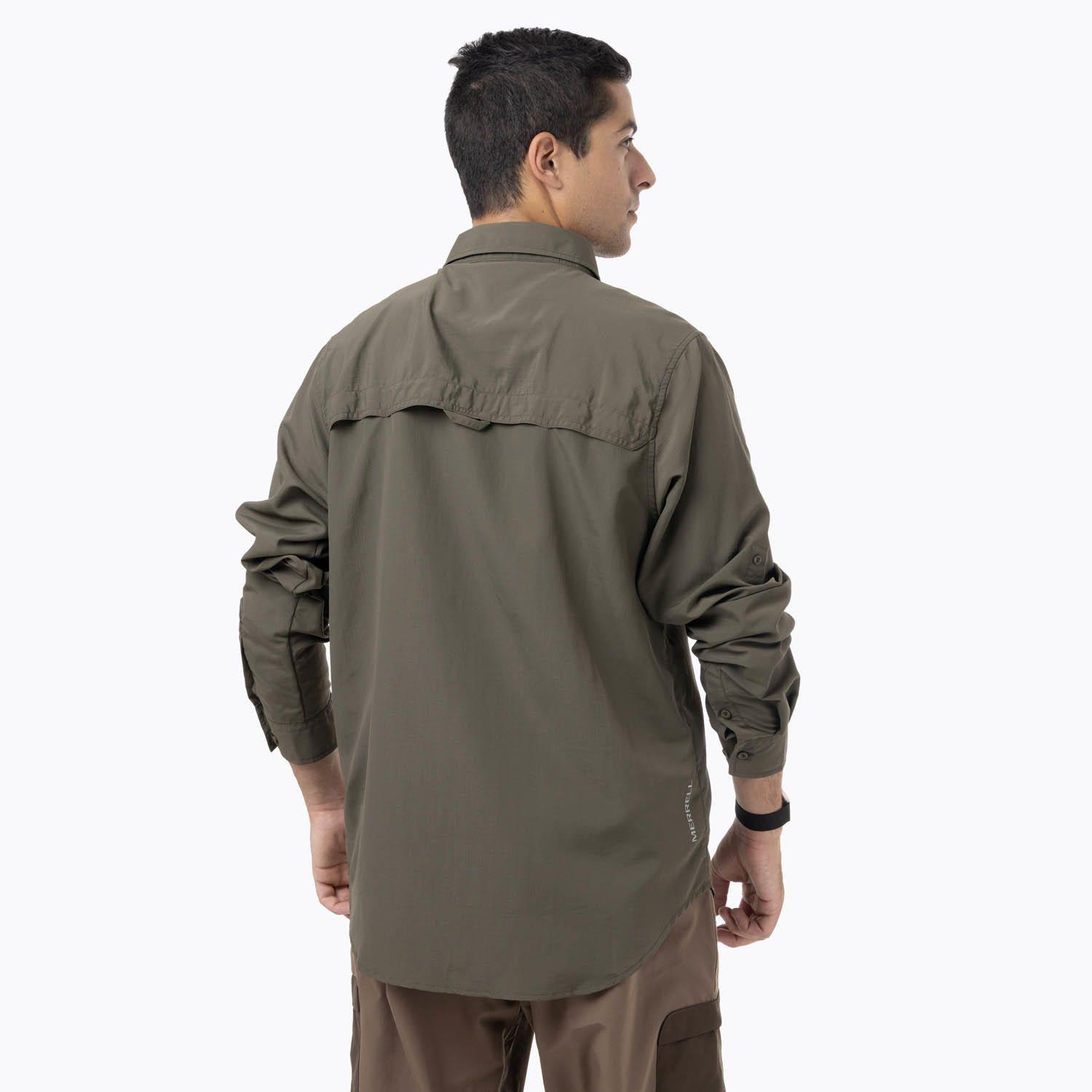 Camisa Manga Larga Hombre Kuskov Verde-3