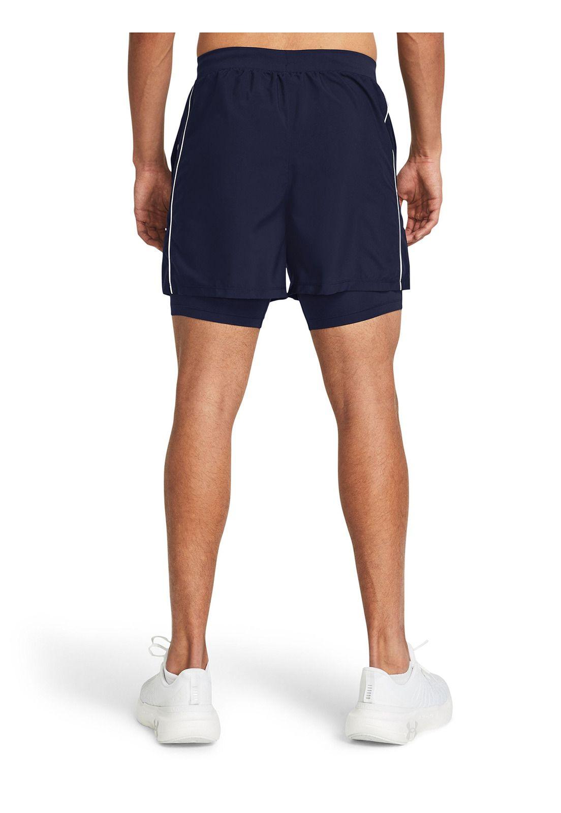 Shorts UA Launch de 5" hombre Azul Marino-4