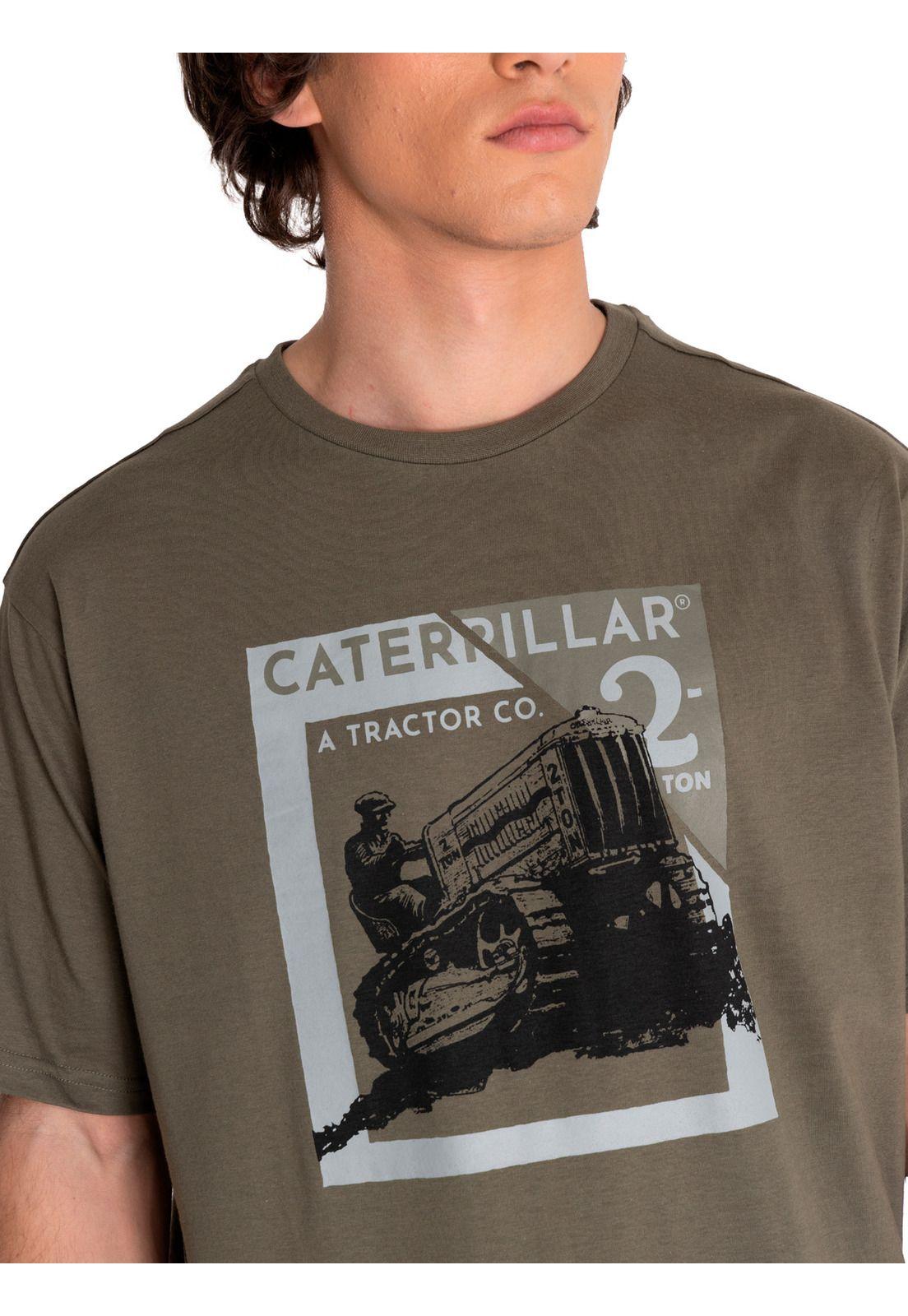 Polera Manga Corta Hombre Rustic Graphic2 Verde-4