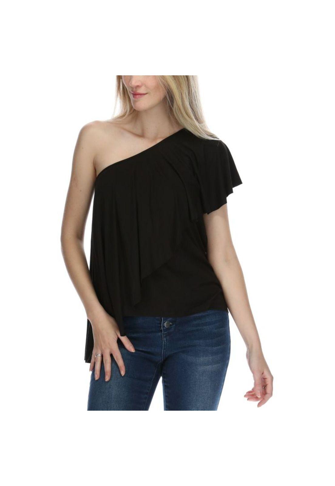 Blusa Sm Mujer Beth Knit Top Negro-0
