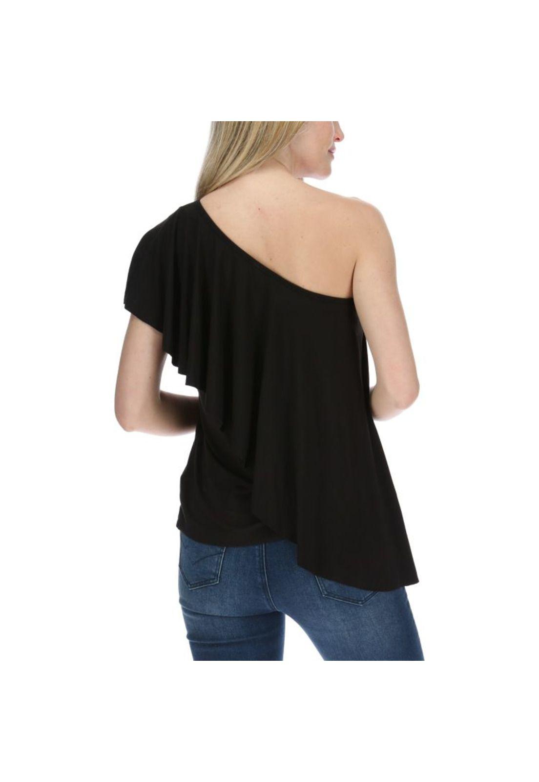 Blusa Sm Mujer Beth Knit Top Negro-2