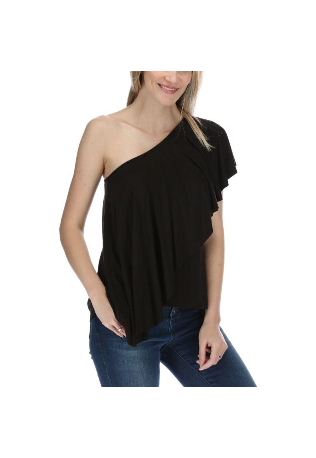 Blusa Sm Mujer Beth Knit Top Negro-3