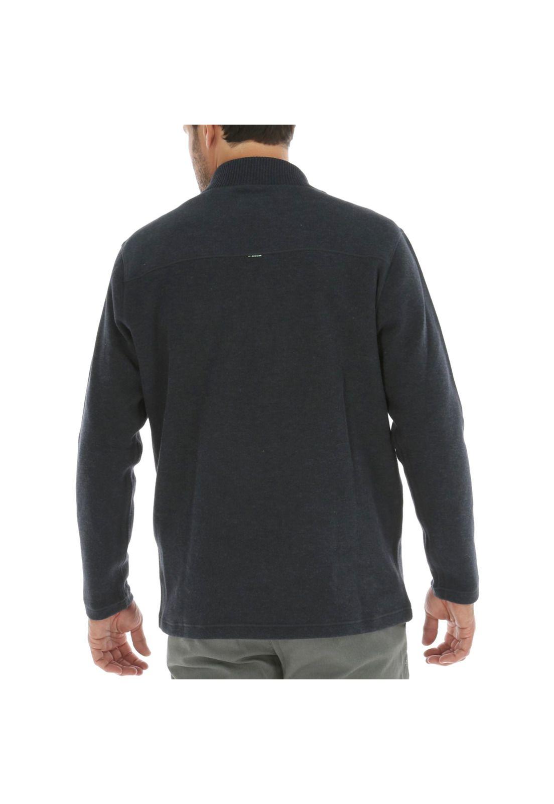 Poleron Hombre Algodón Halfstitch Azul Petróleo-1