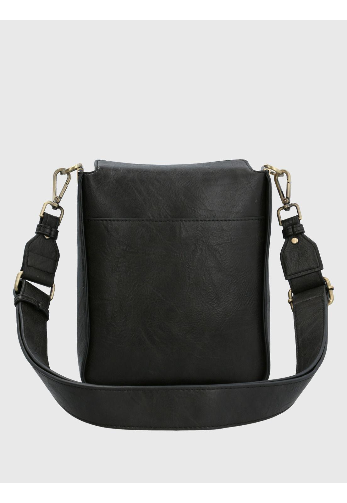 Cartera Ecocuero Mujer Dianna Cross Negro-2