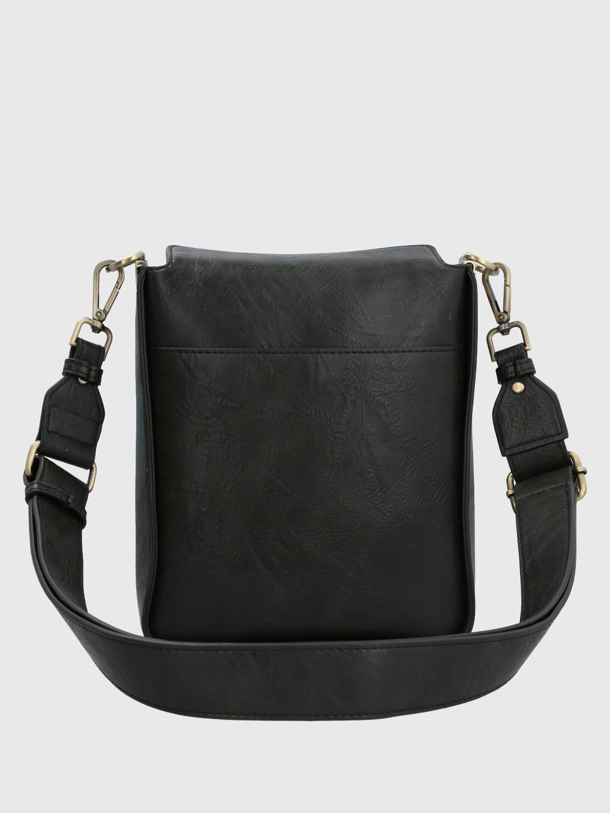 Cartera Ecocuero Mujer Dianna Cross Negro-2