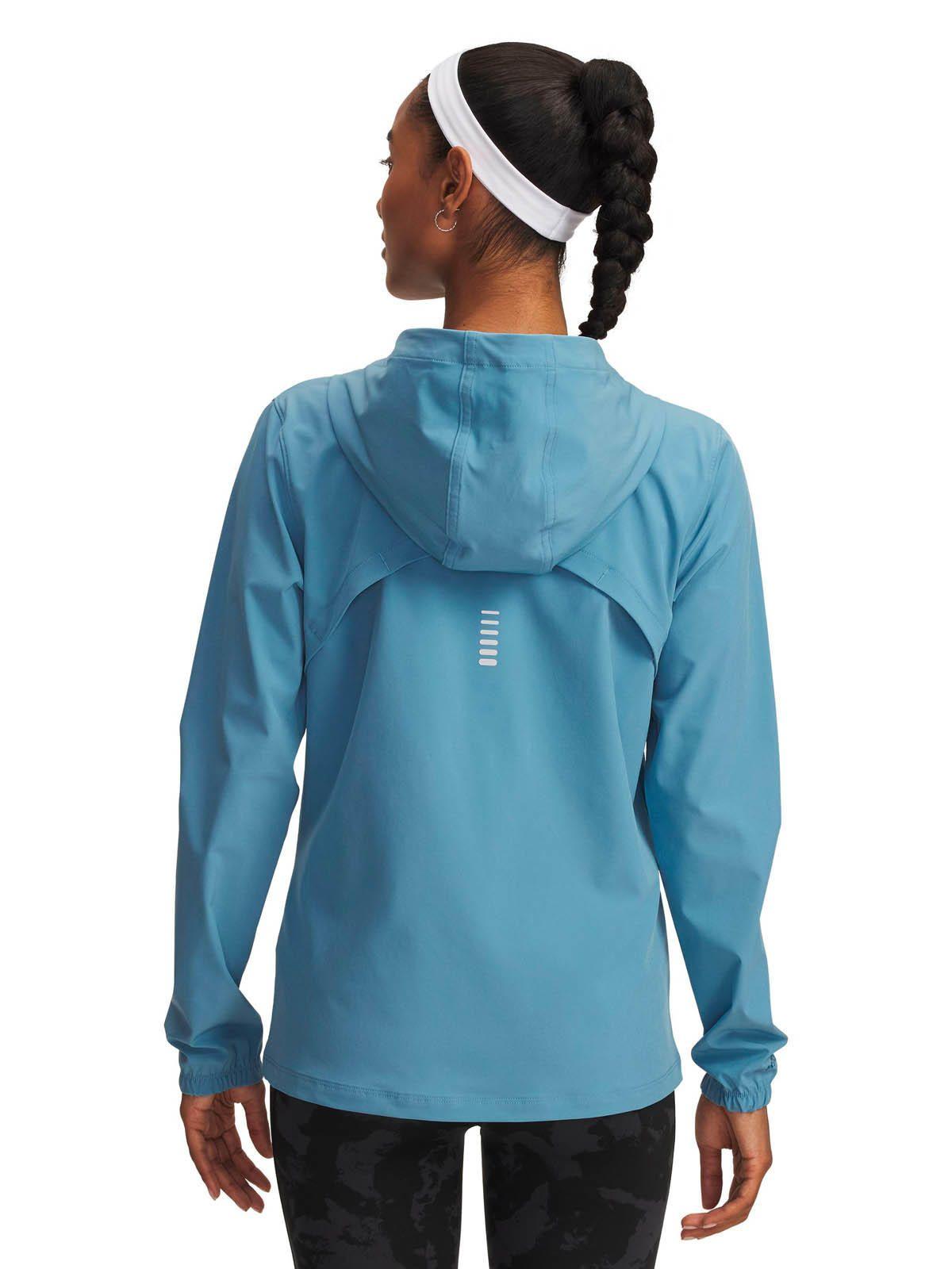 Chaqueta de Running para mujer Outrun The Storm azul -1