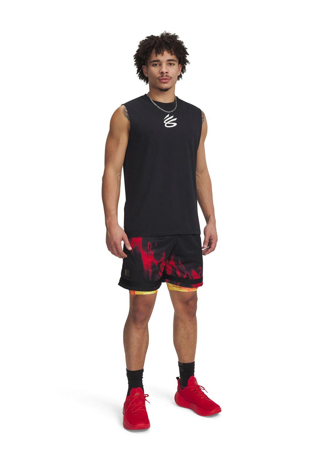 Shorts Curry Heatgear Para Hombre Naranja-3