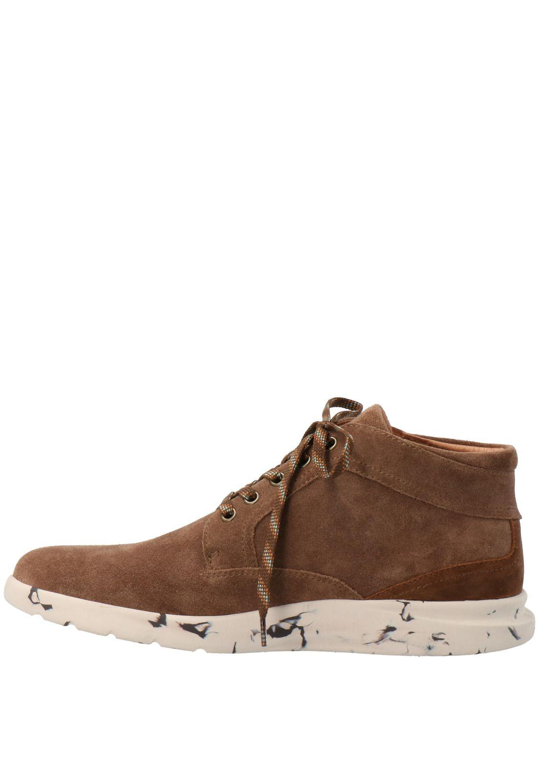 Zapatilla Hombre Molina Cuero Café-4