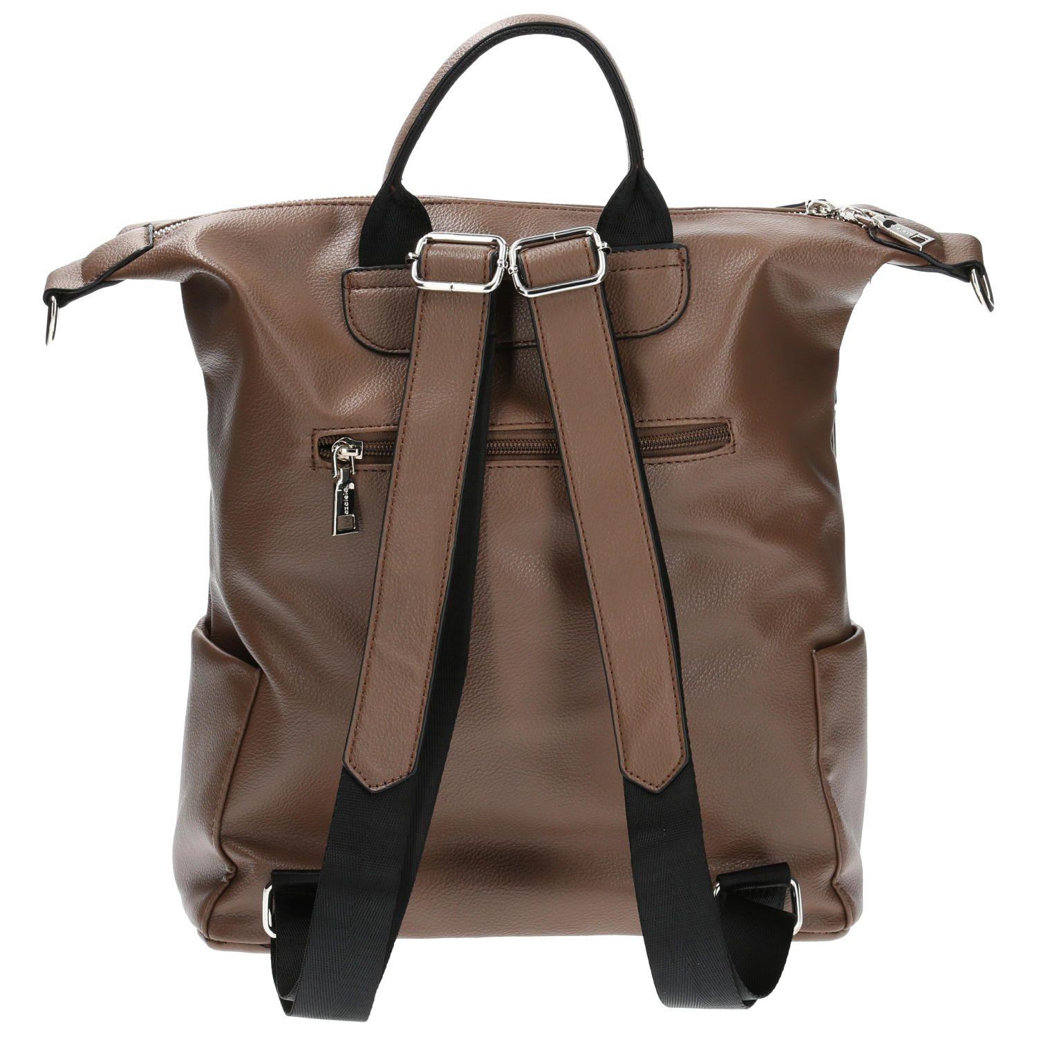 Mochila Convertible Kier Backbag Café Mujer-3