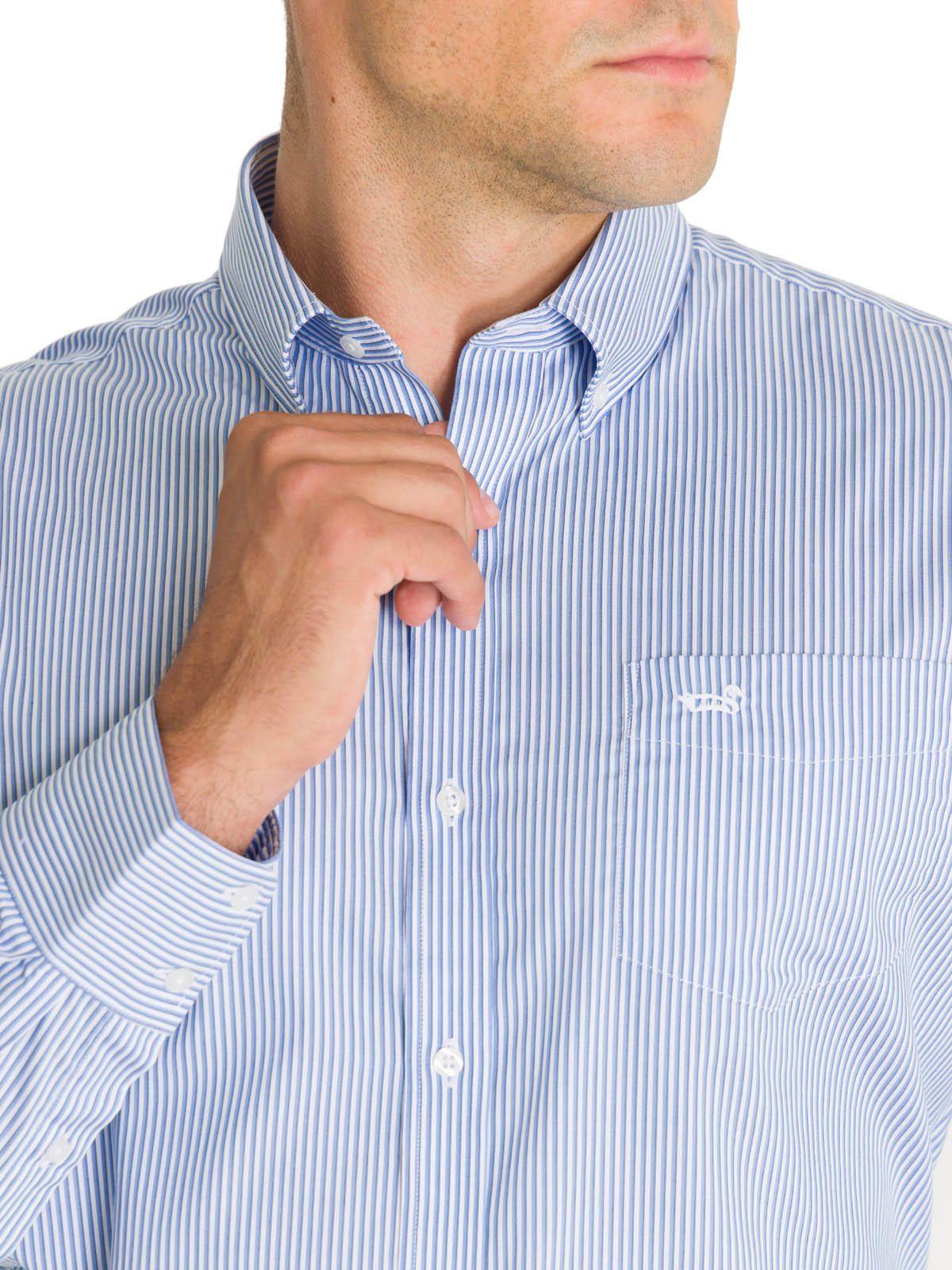 Camisa Cuello Botón Hombre Easyiron Blanco-5