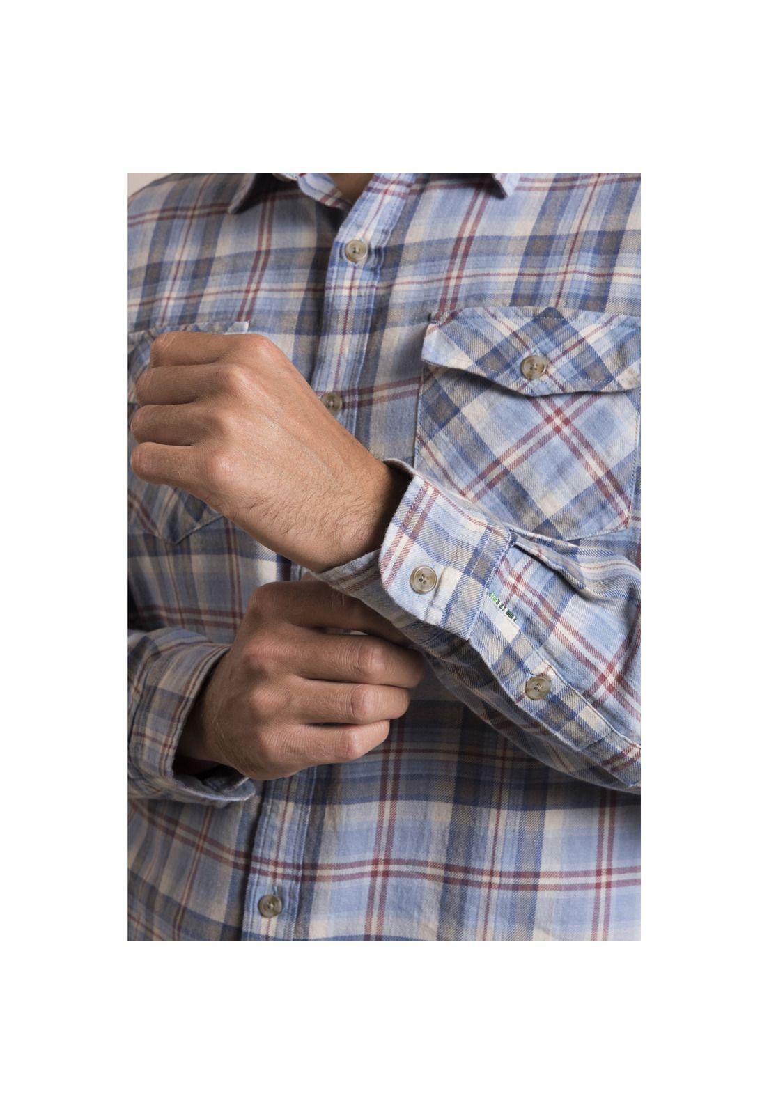 Camisa Linen Rockford Azul-4