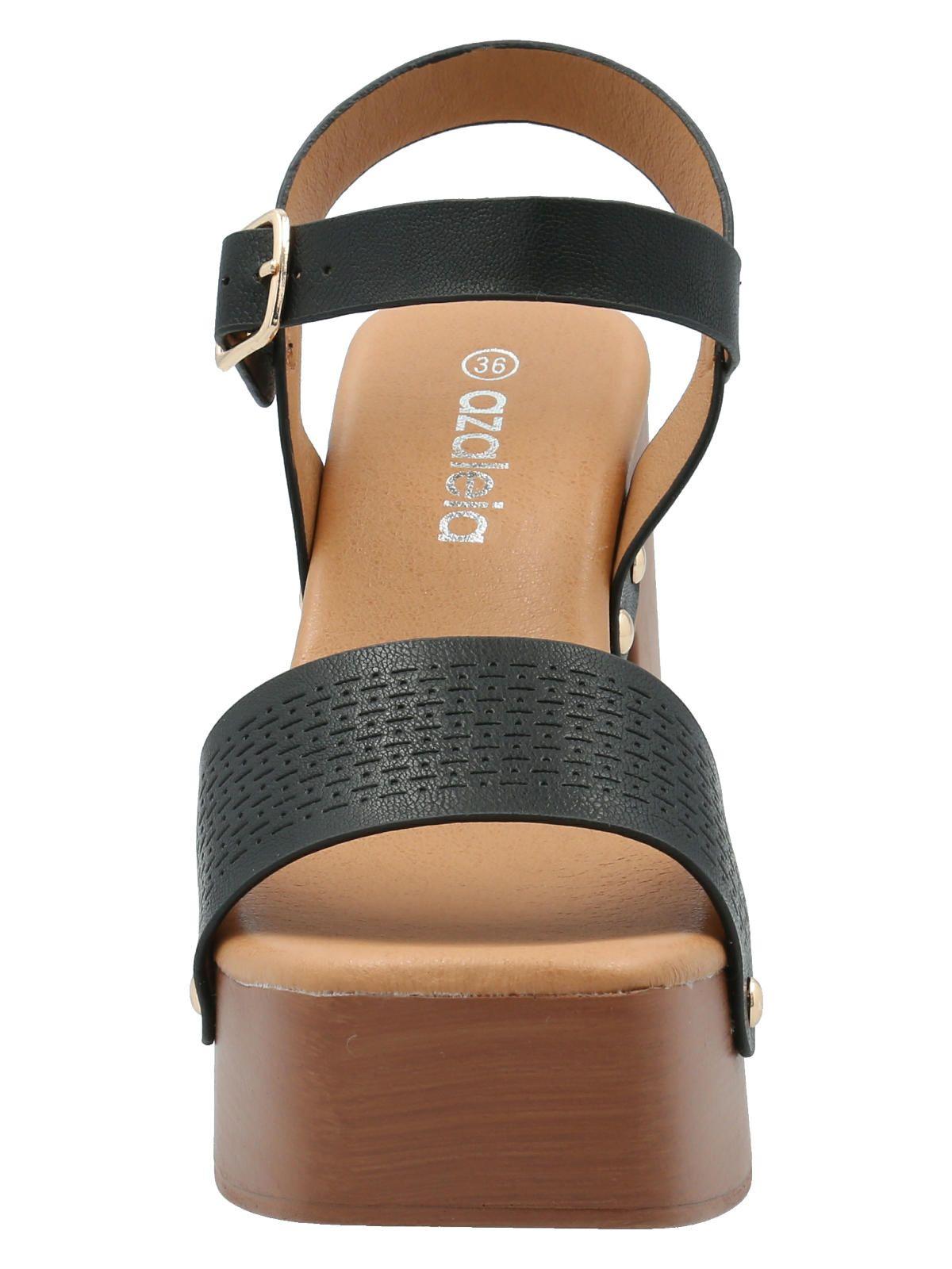 Sandalia Mujer Francesco Negro -3