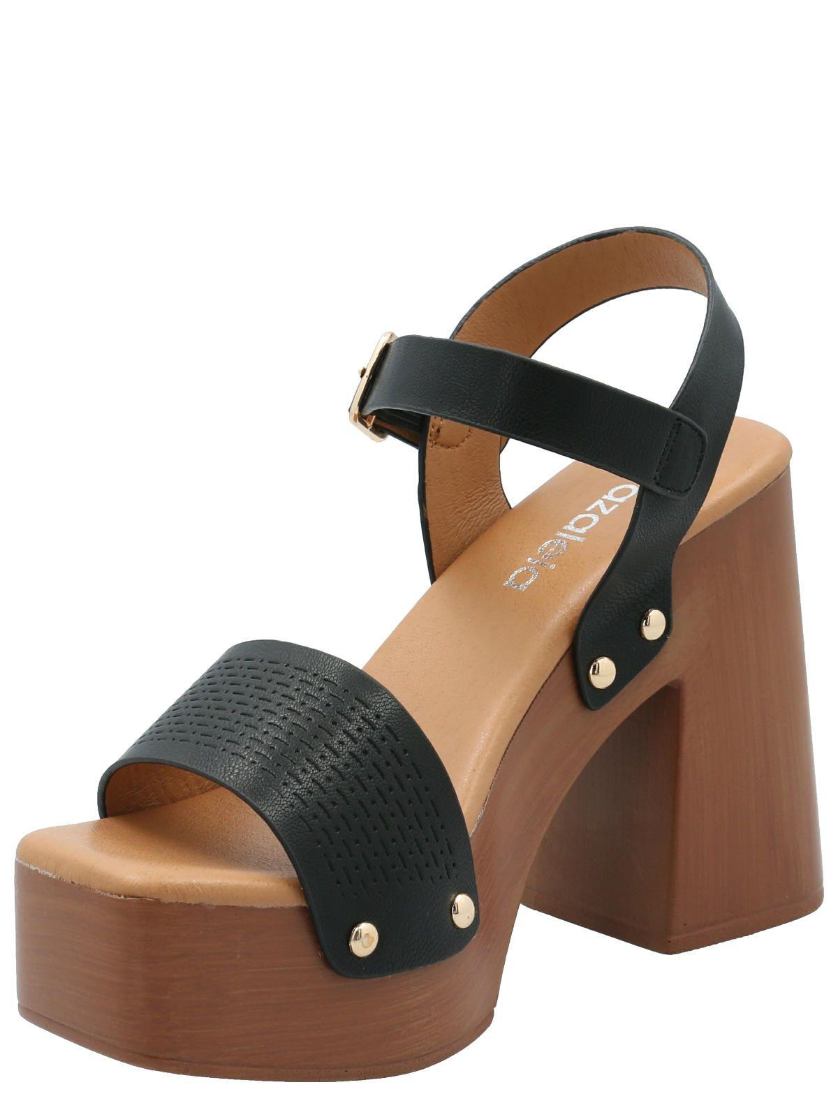 Sandalia Mujer Francesco Negro -4