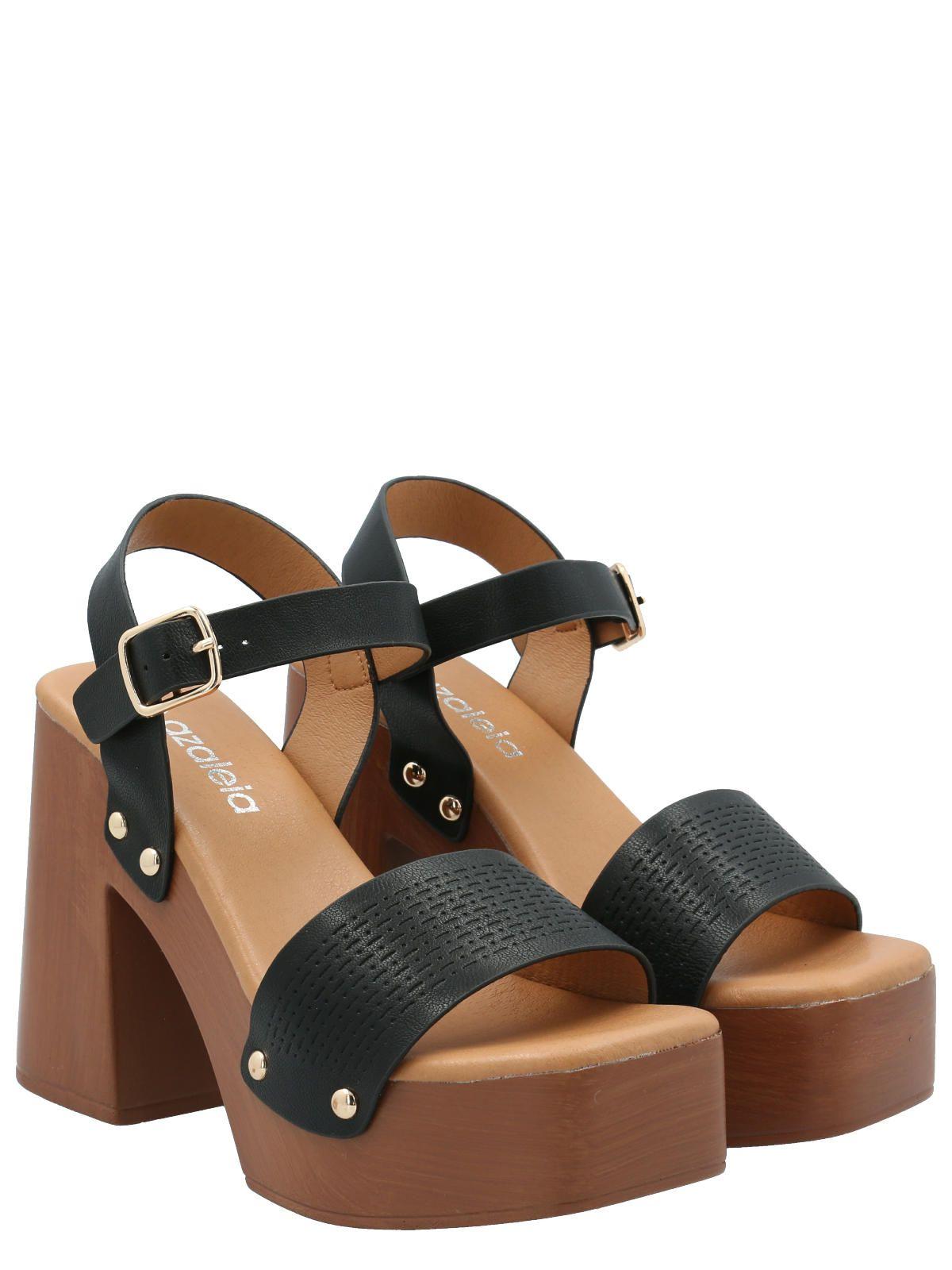 Sandalia Mujer Francesco Negro -7