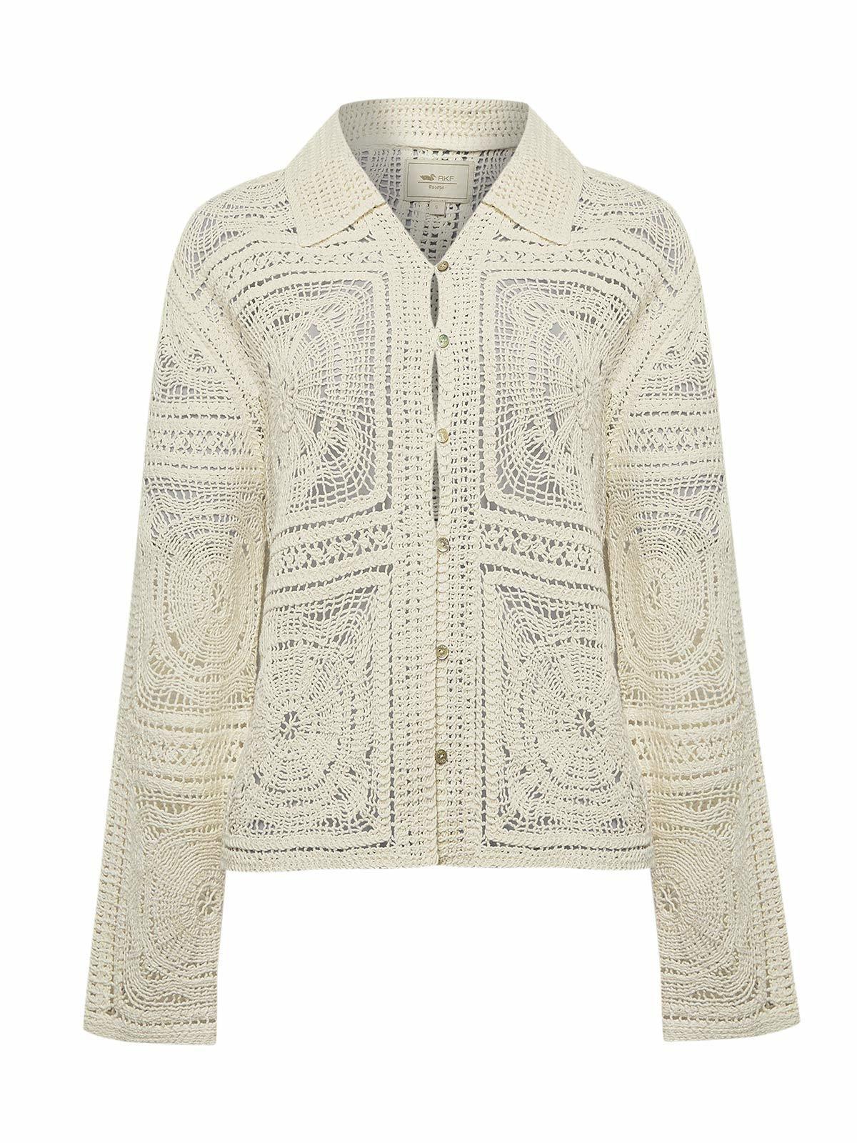 Sweater Algodón Orgánico Mujer Laia Blanco -0