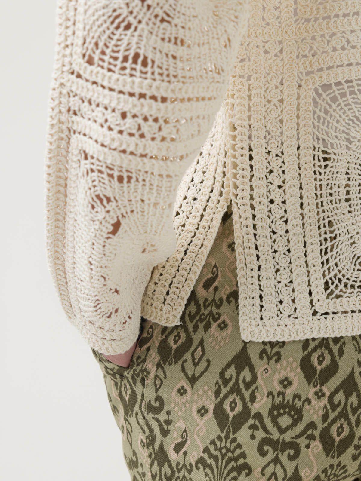 Sweater Algodón Orgánico Mujer Laia Blanco -6