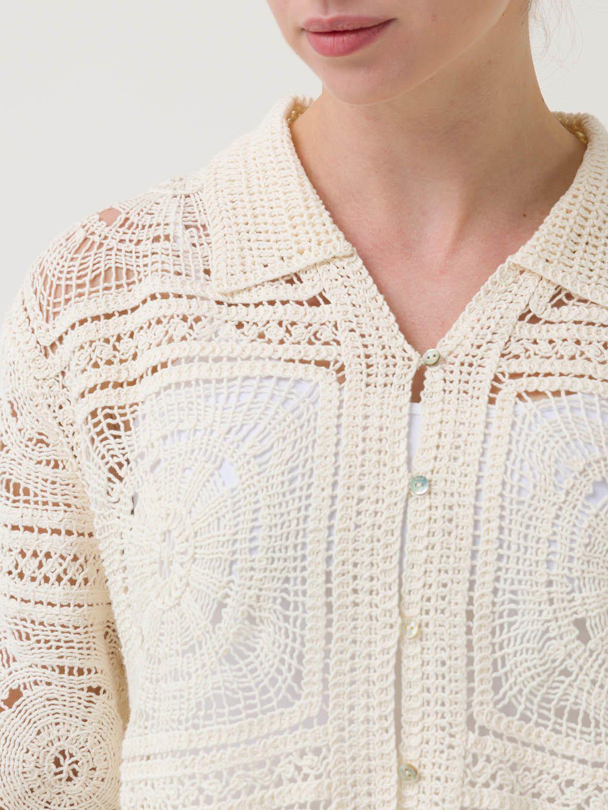 Sweater Algodón Orgánico Mujer Laia Blanco -7