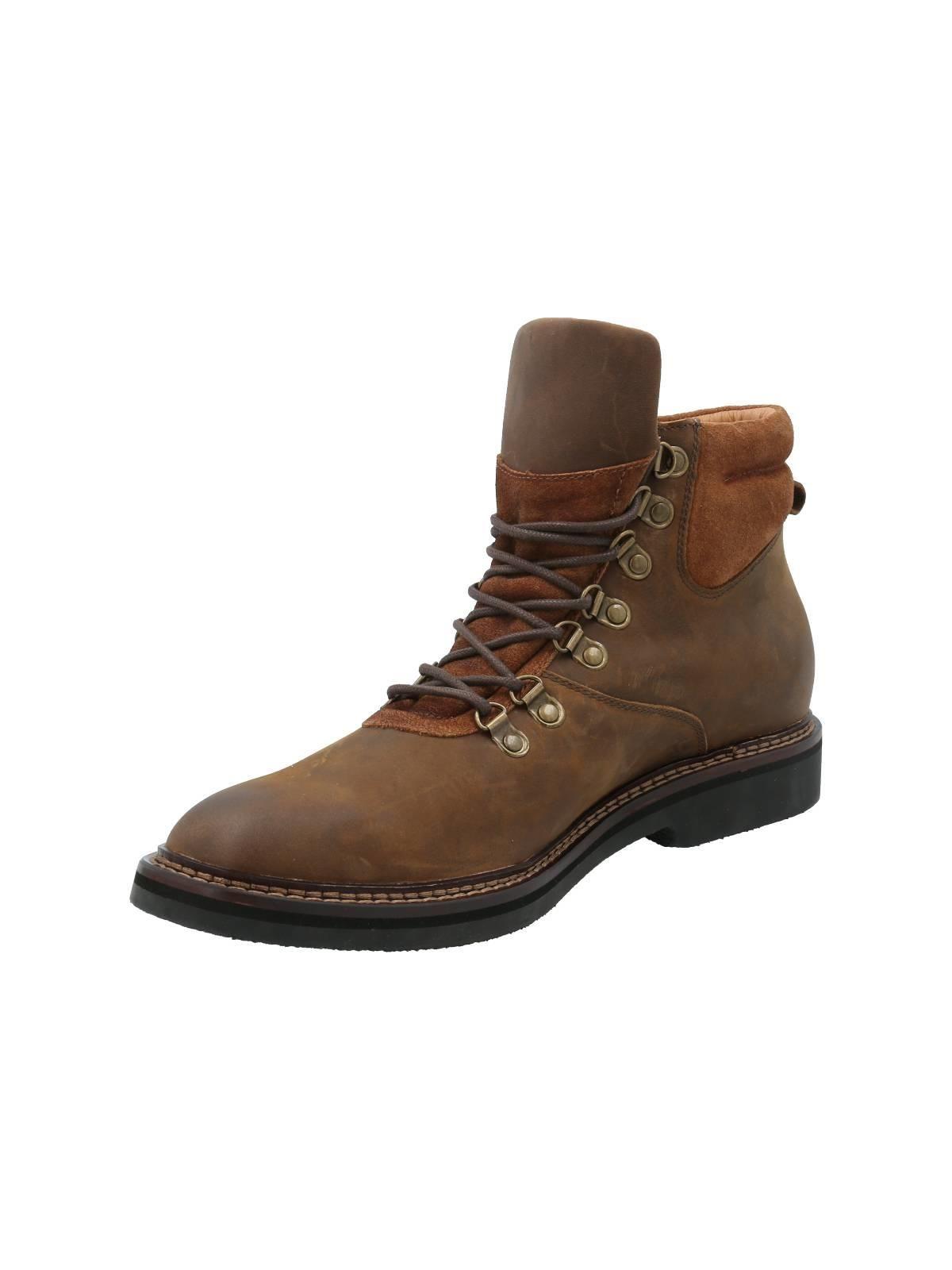 Botín Cuero Hombre Posets Café-4