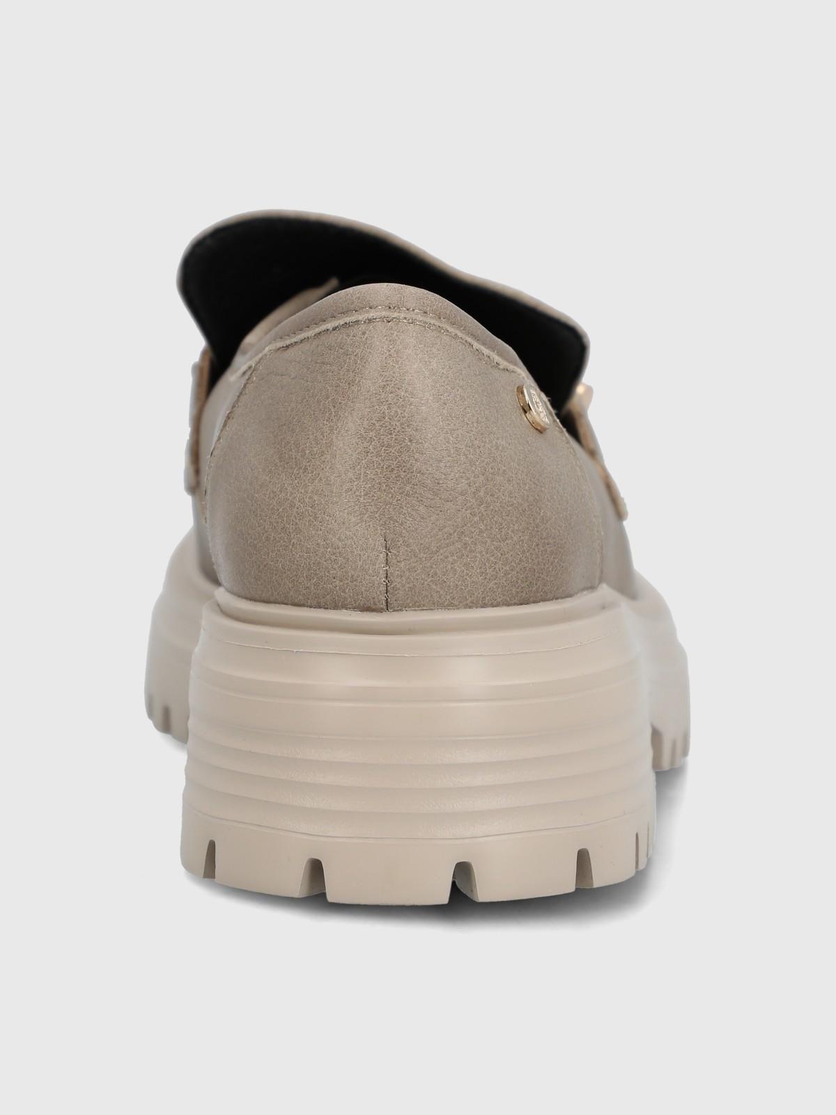 Mocasin Cuero Mujer Botana Café-6