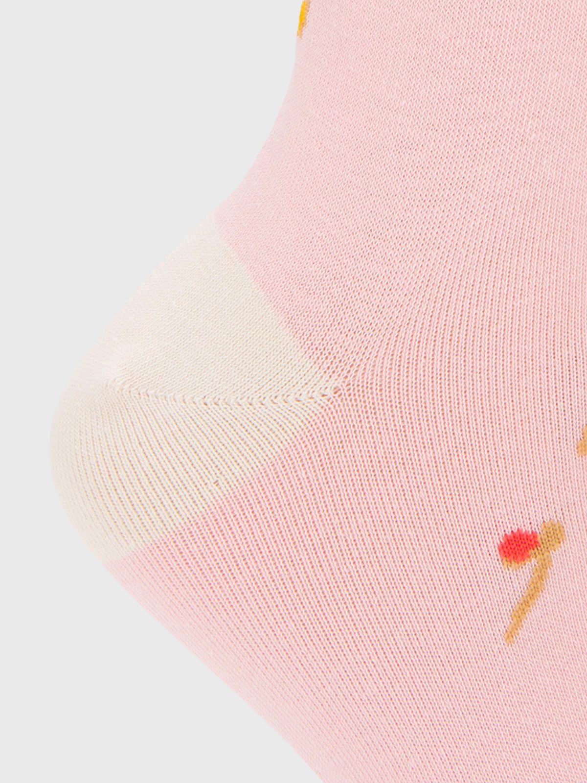 Calcetin Algodón Mujer C Swim Rosado-2