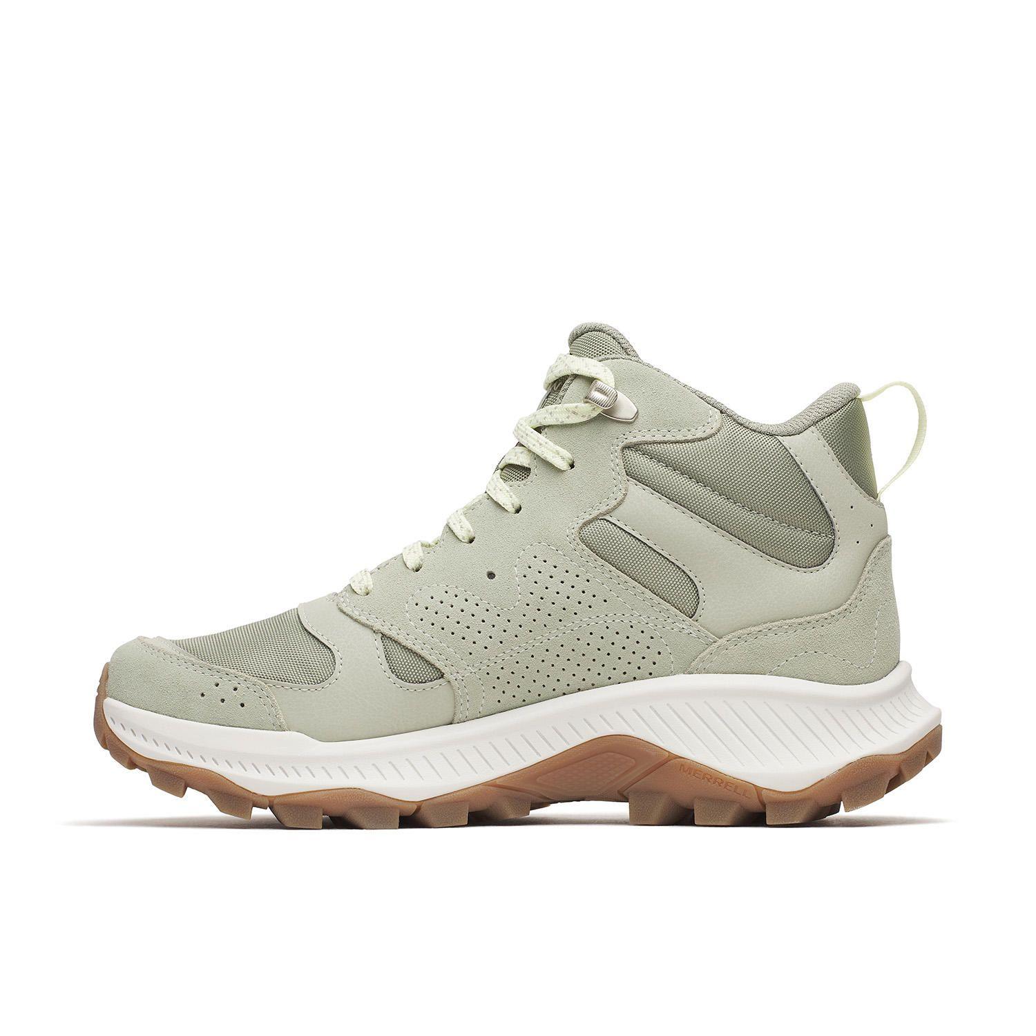 Botin Cuero Mujer Tempo Sol Mid Waterproof Verde Claro-1