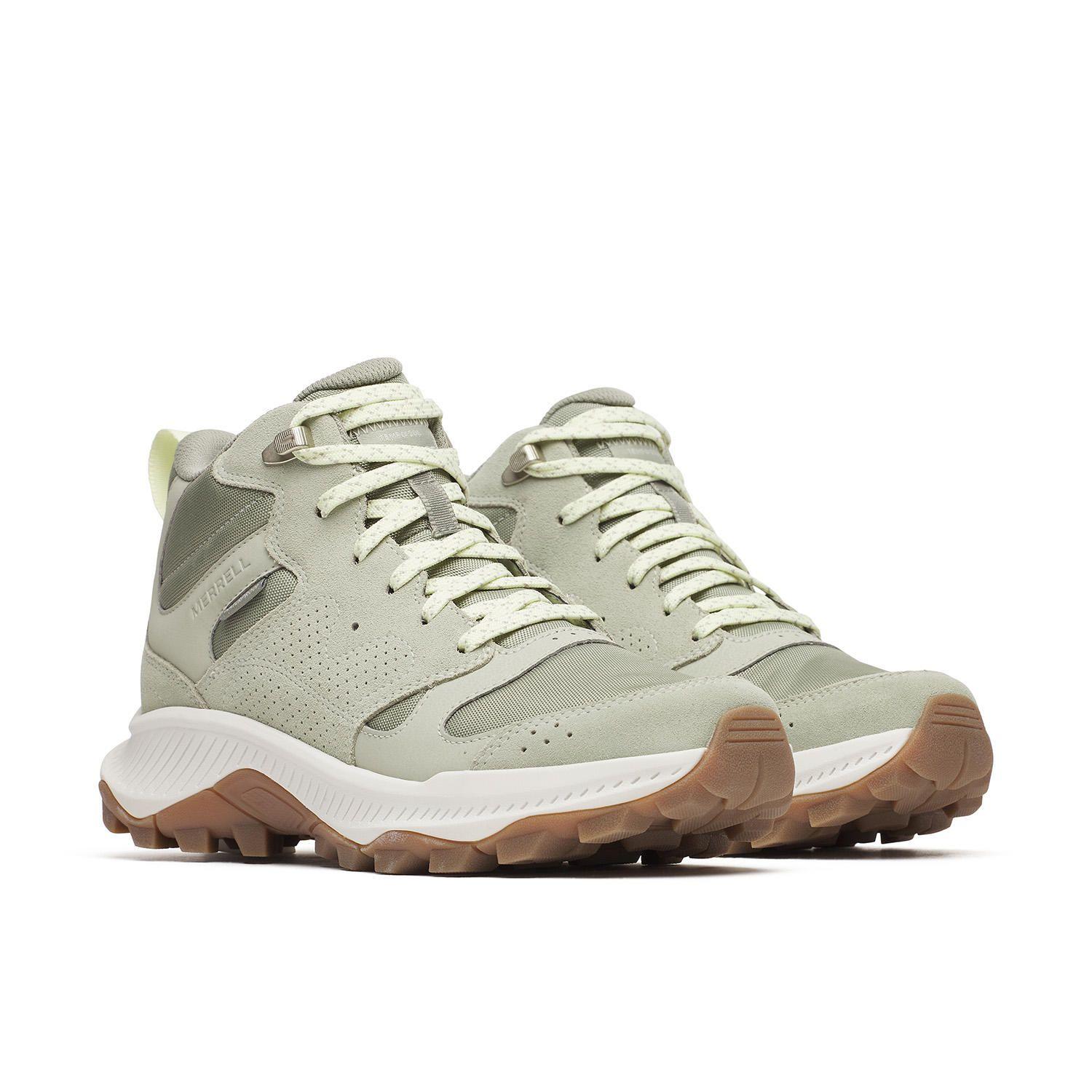 Botin Cuero Mujer Tempo Sol Mid Waterproof Verde Claro-3