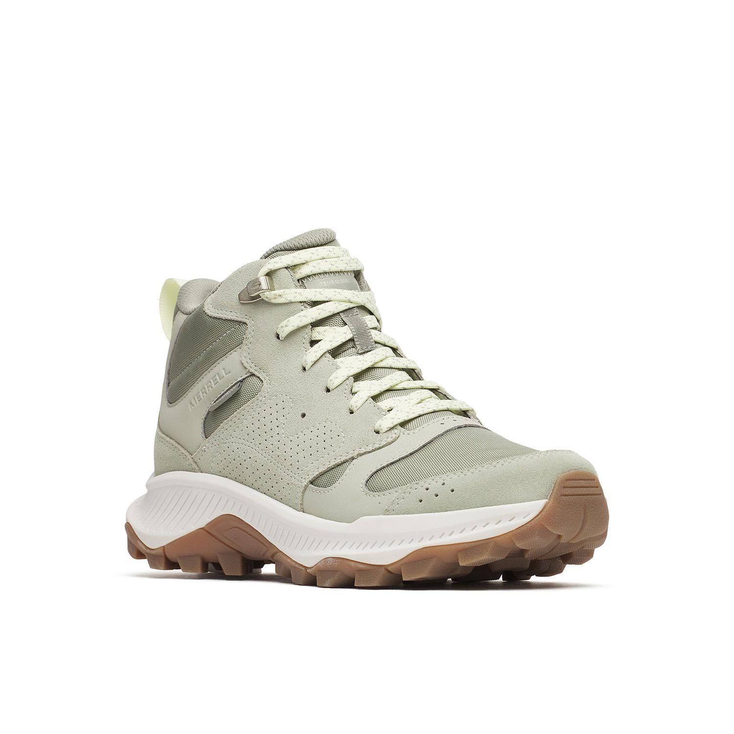 Botin Cuero Mujer Tempo Sol Mid Waterproof Verde Claro-4