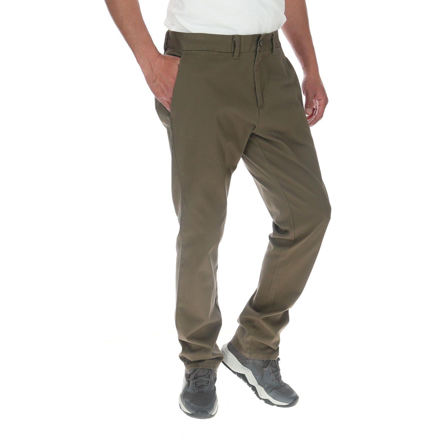 Pantalón Hombre Slim Stretch Chino Verde-3