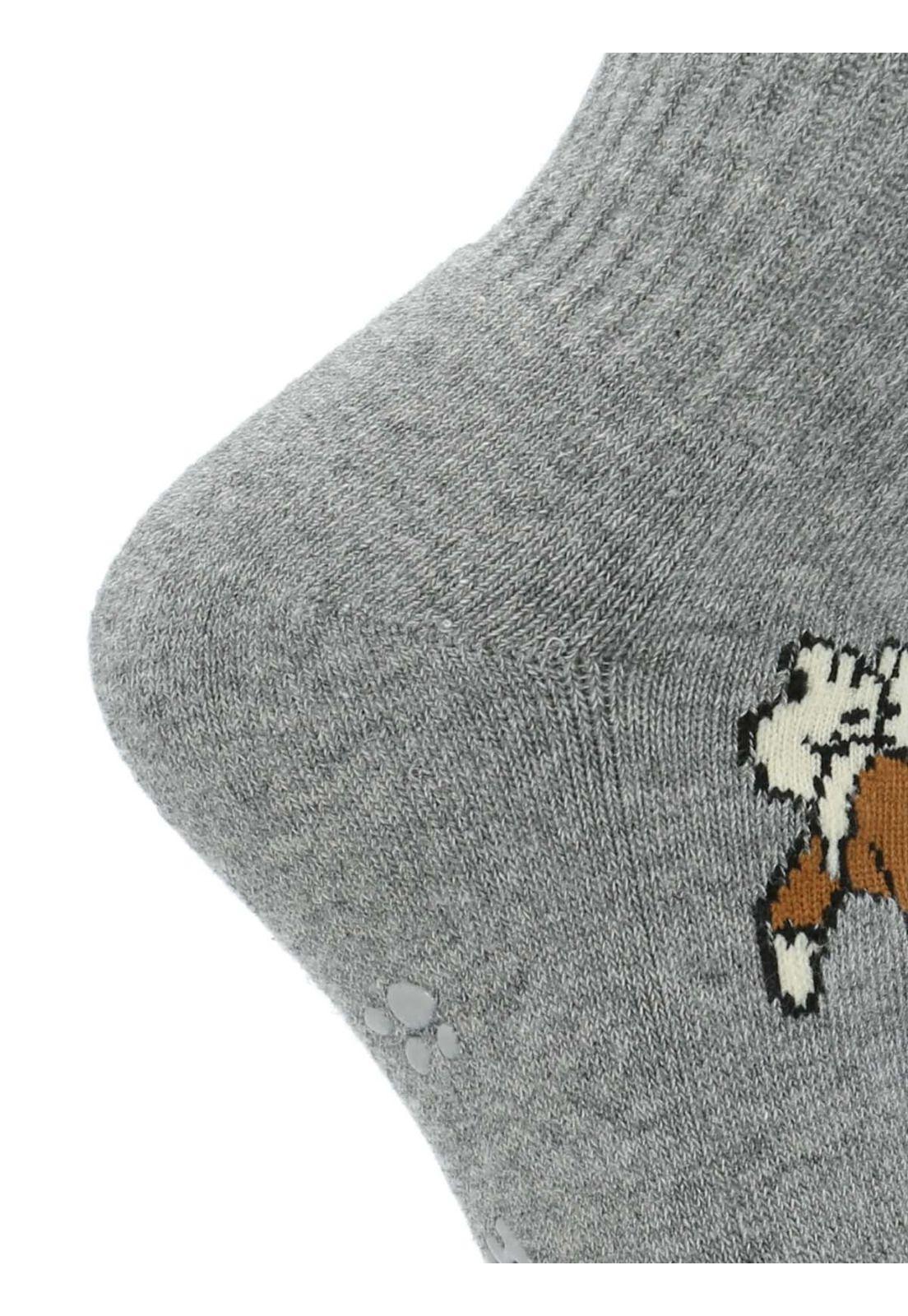 Calcetín Algodón Niño C Dog Sportrib Gris-1