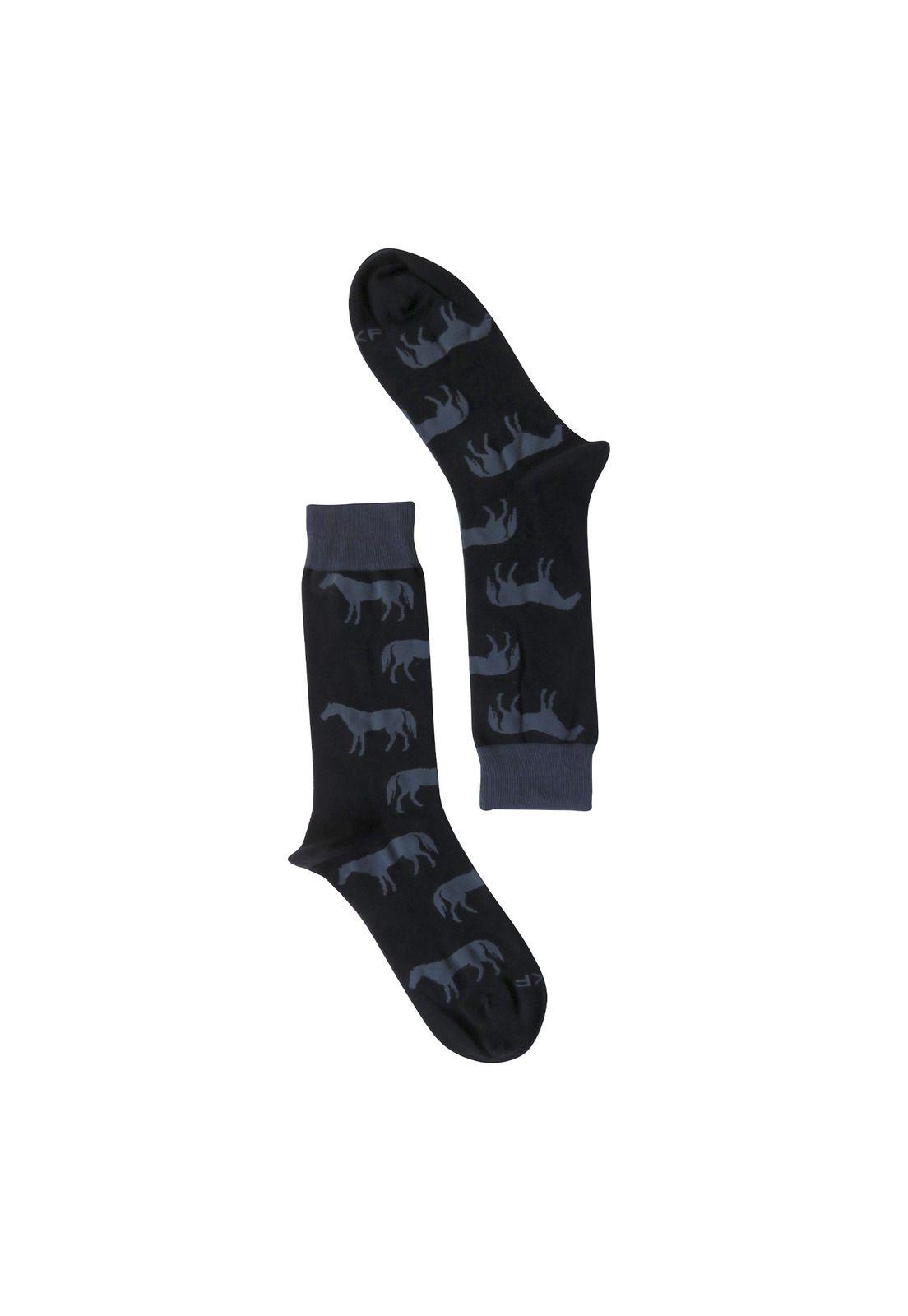 Calcetin Algodón Hombre Horse Azul Rockford-0