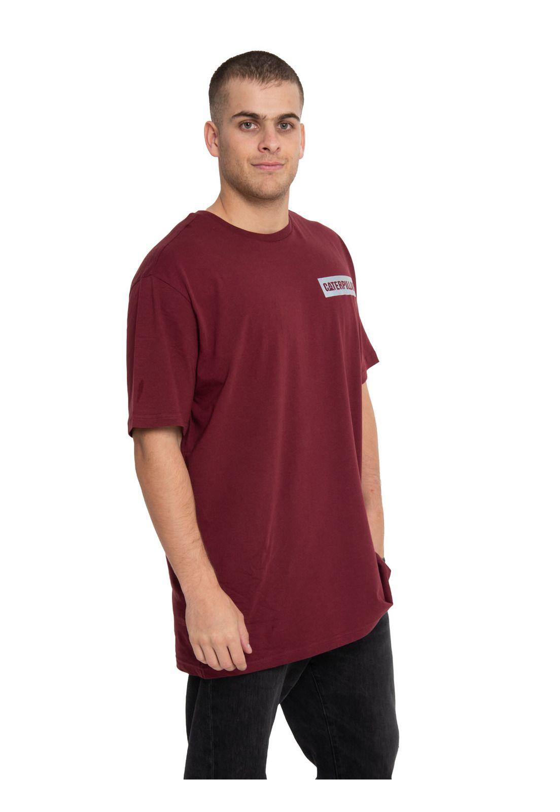 Polera Manga Corta Hombre Reflective Logo Rojo-1