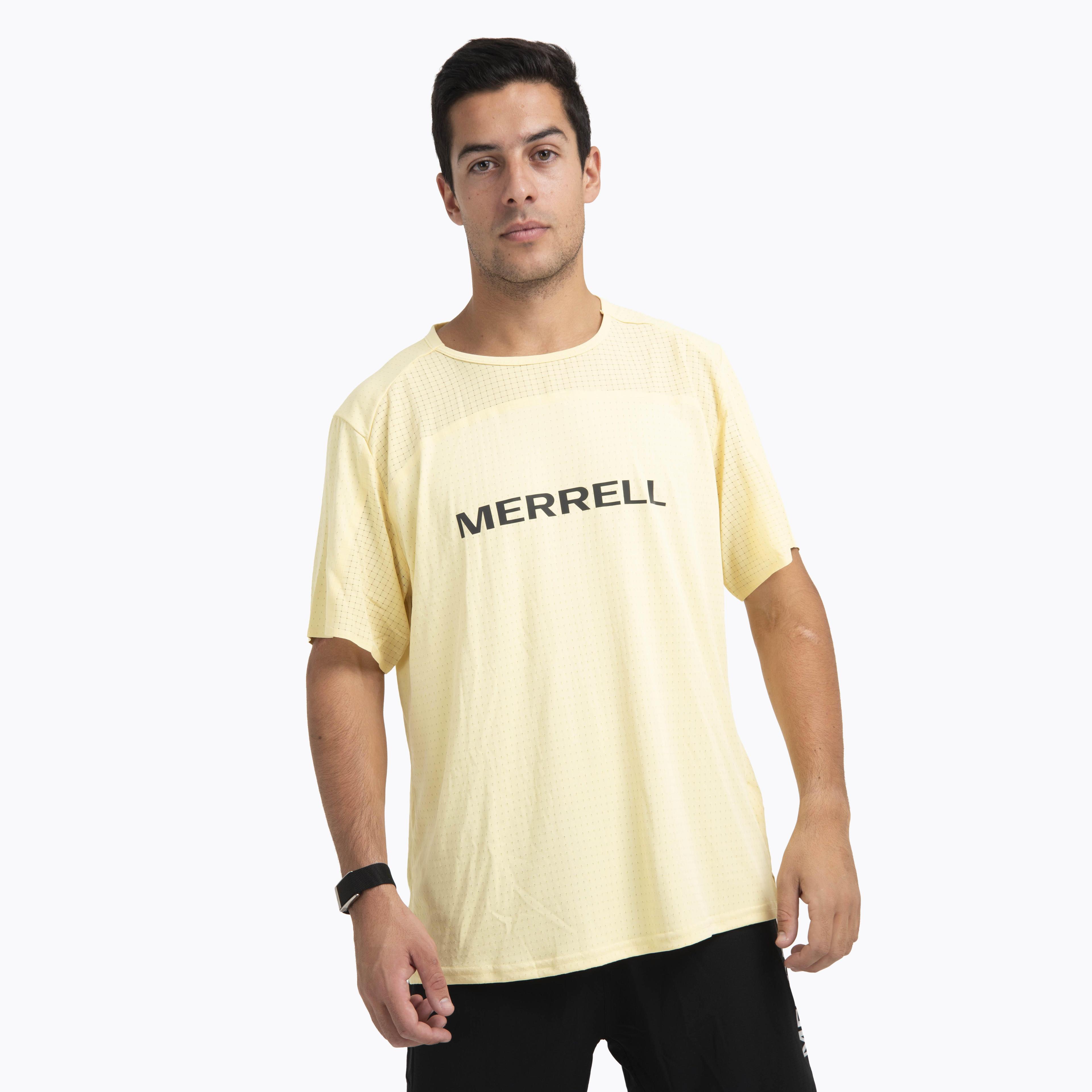 Polera Manga Corta Hombre Swift Trail Amarillo-0