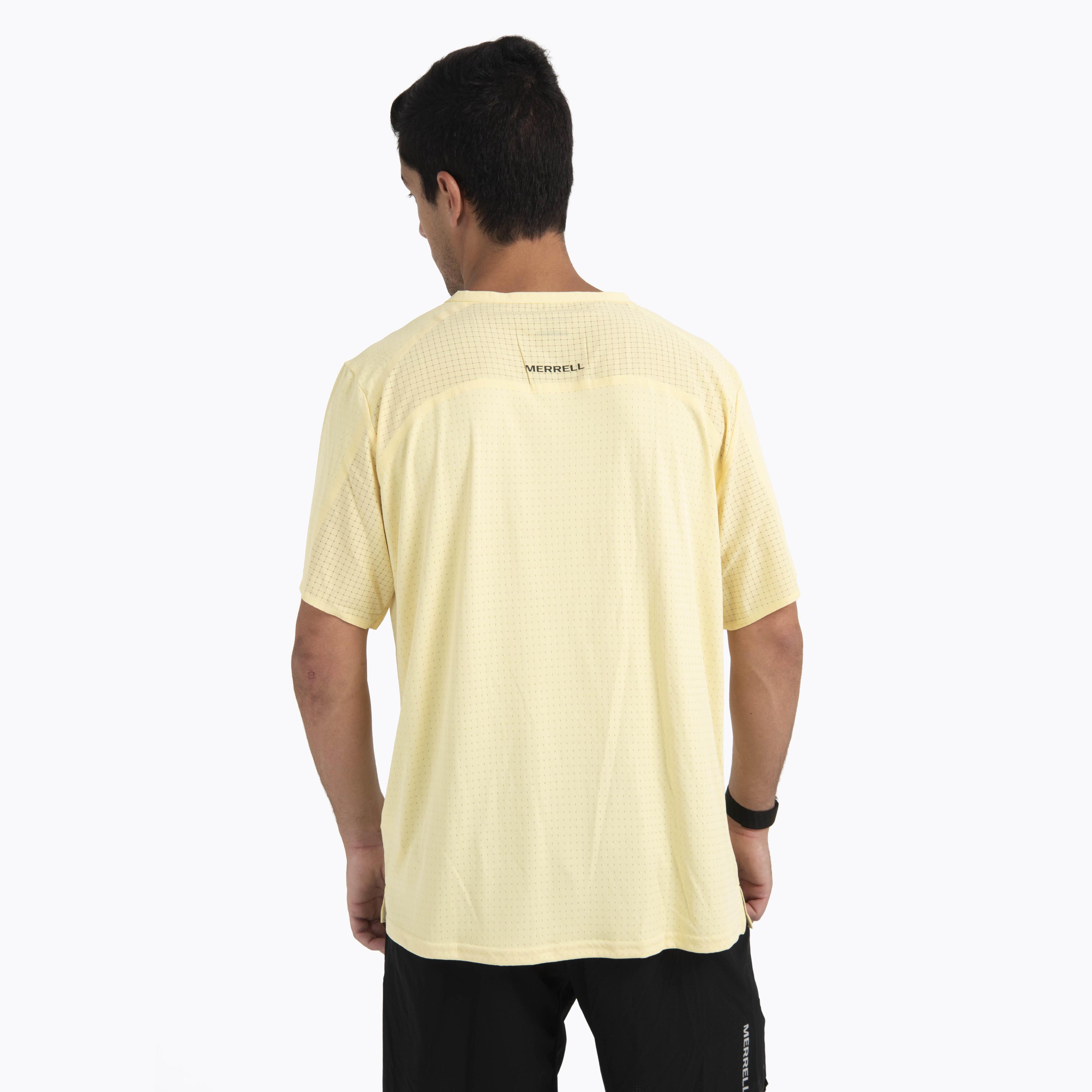 Polera Manga Corta Hombre Swift Trail Amarillo-3