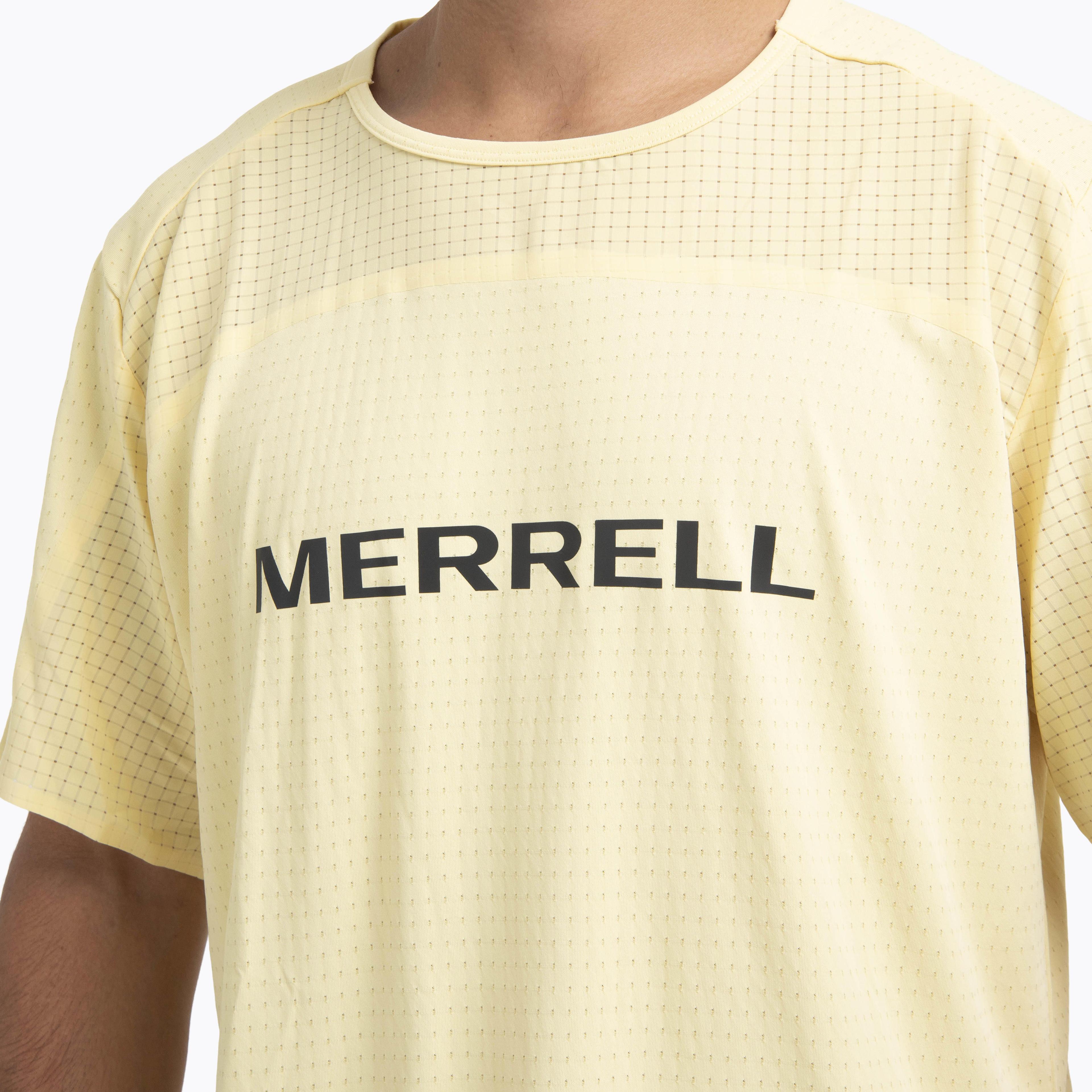 Polera Manga Corta Hombre Swift Trail Amarillo-5
