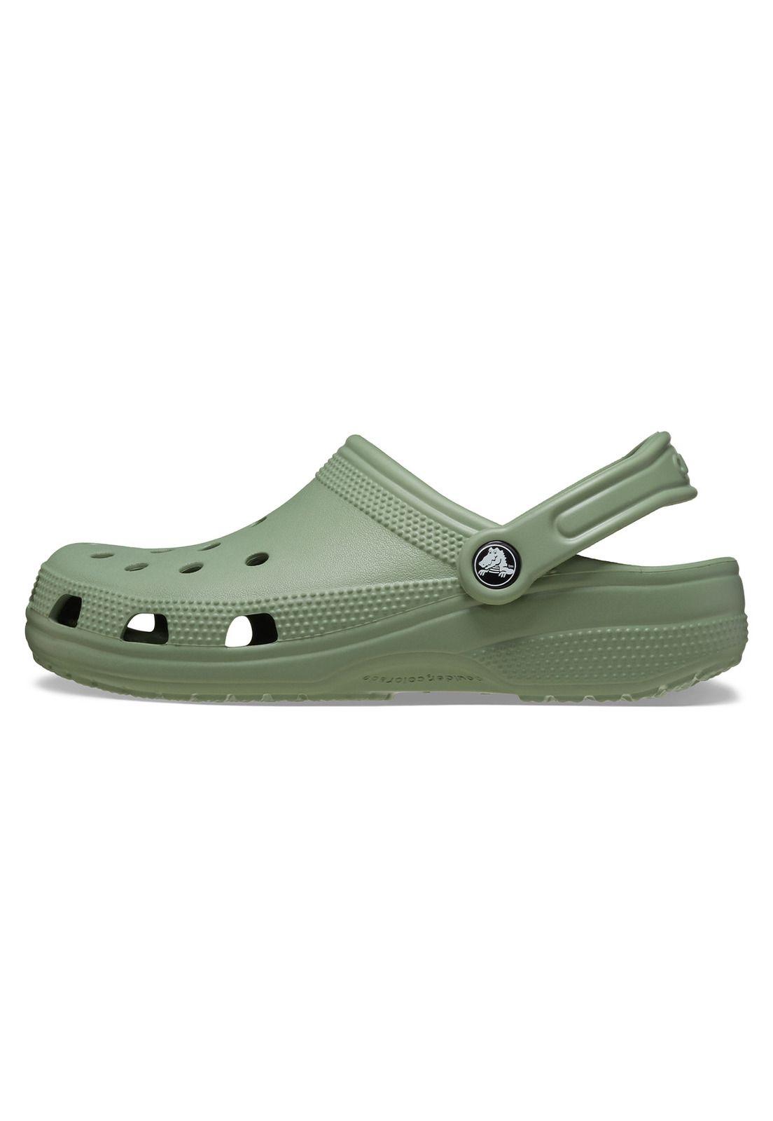 Zueco Crocs Hombre Classic Clog Verde Musgo-1