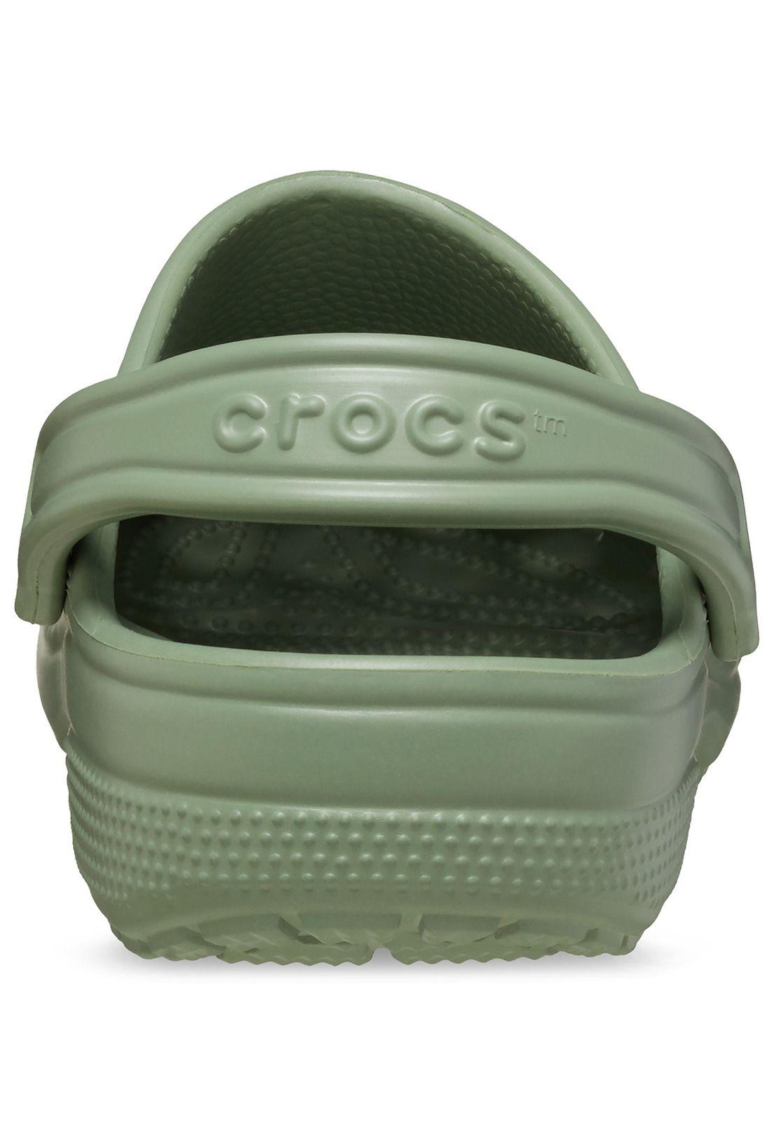 Zueco Crocs Hombre Classic Clog Verde Musgo-7