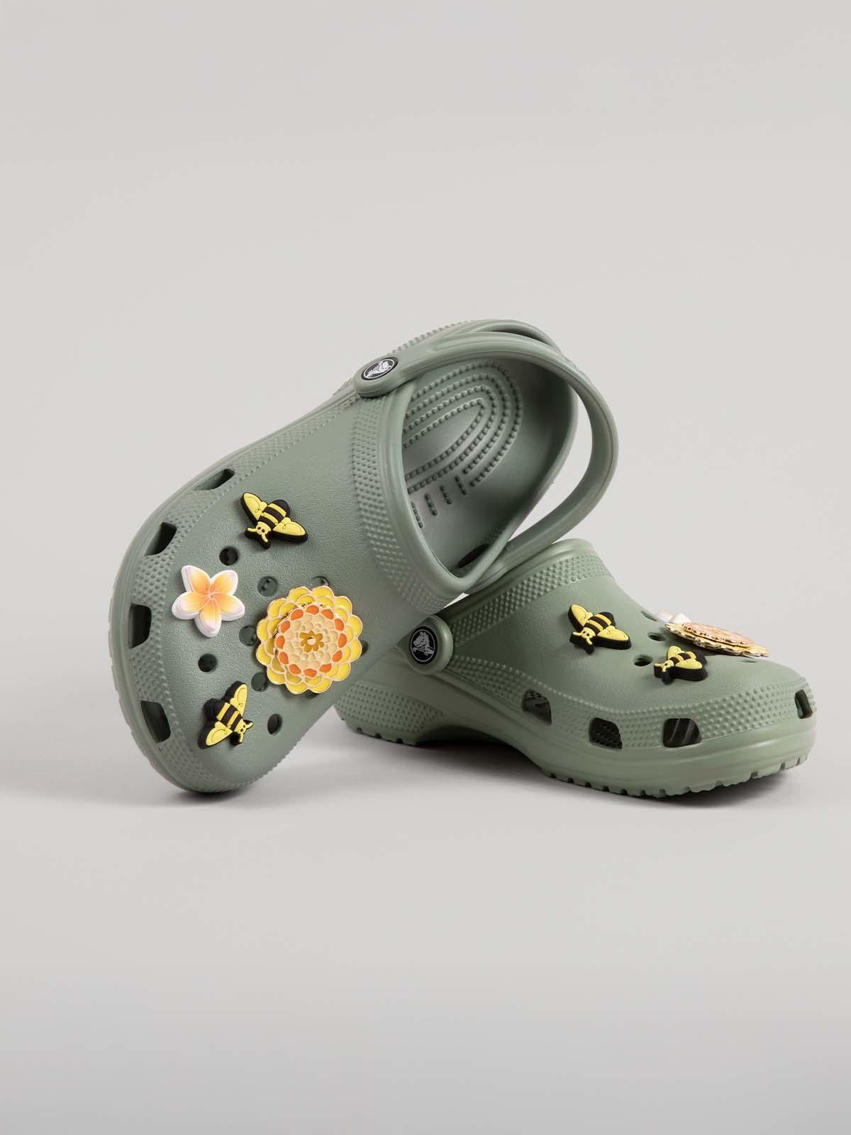 Zueco Crocs Hombre Classic Clog Verde Musgo-1