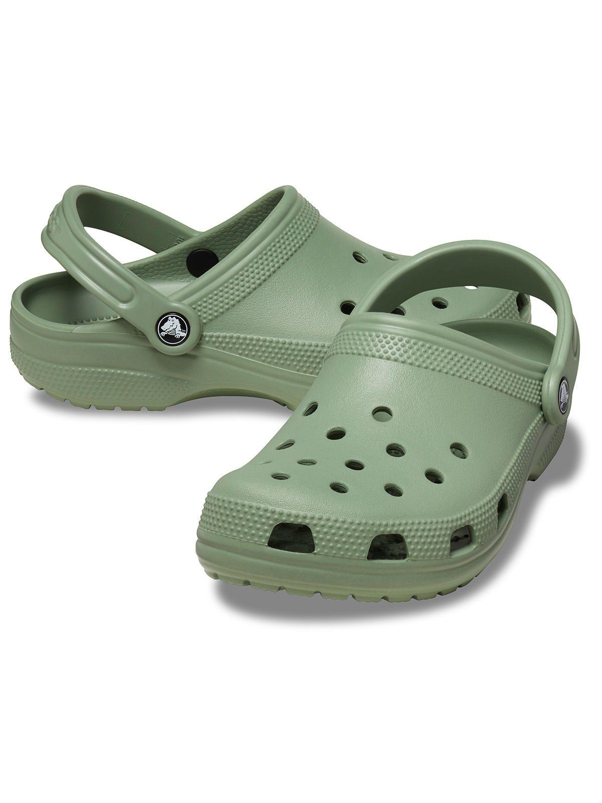 Zueco Crocs Hombre Classic Clog Verde Musgo-3
