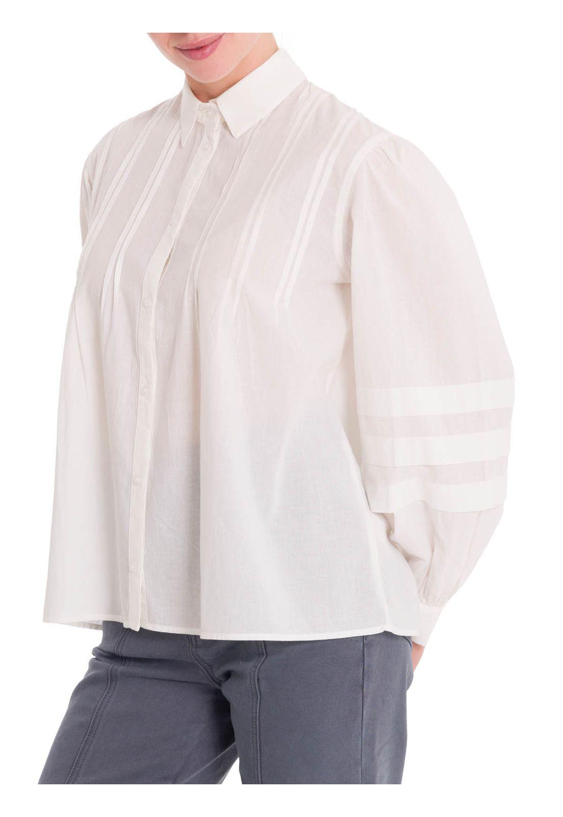 Blusa Algodón Orgánico Mujer Denali Blanco-6