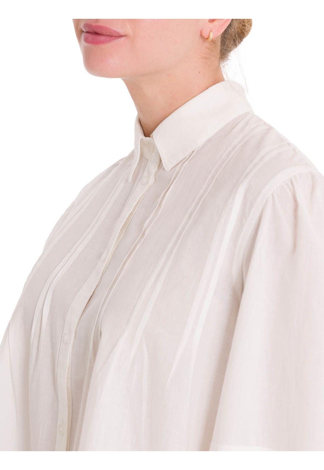 Blusa Algodón Orgánico Mujer Denali Blanco-8