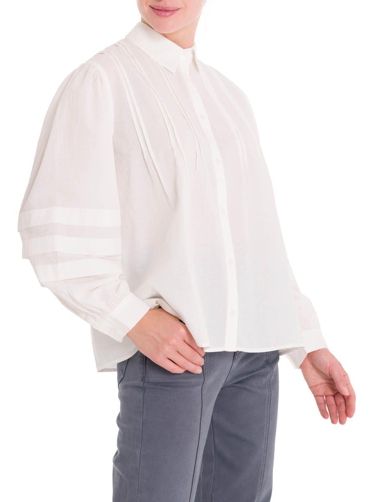 Blusa Algodón Orgánico Mujer Denali Blanco-5