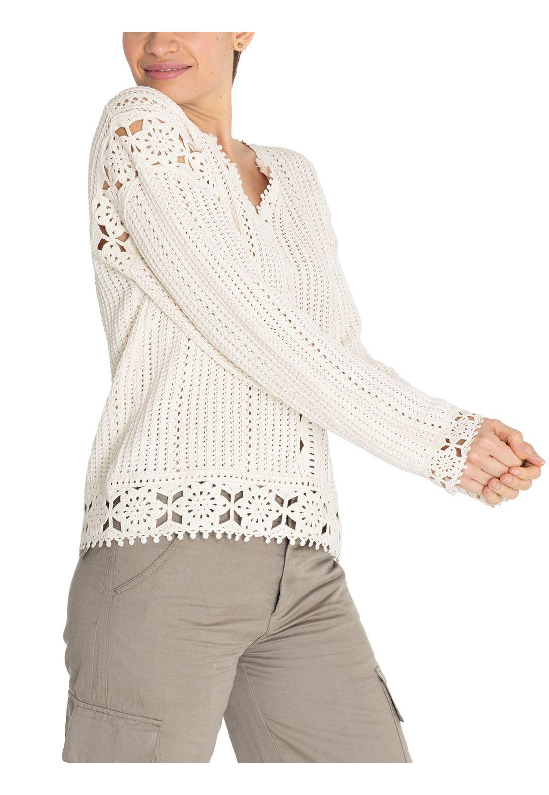 Chaleco Algodón Orgánico Beige Lia Mujer -5